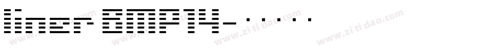 liner BMP14字体转换